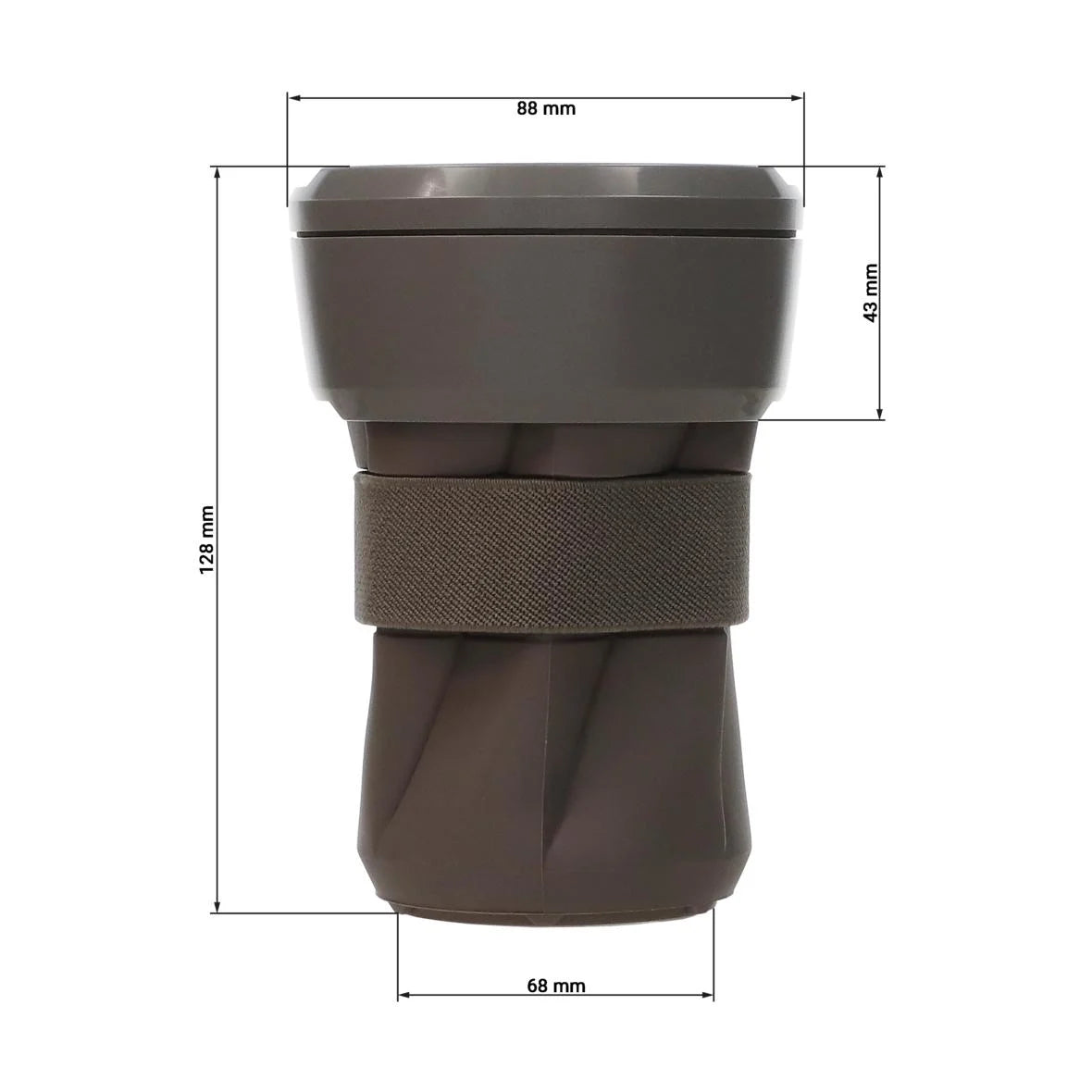 Mehrweg-Kaffeebecher "up2u", ABS, 350ml, Ø87x130mm