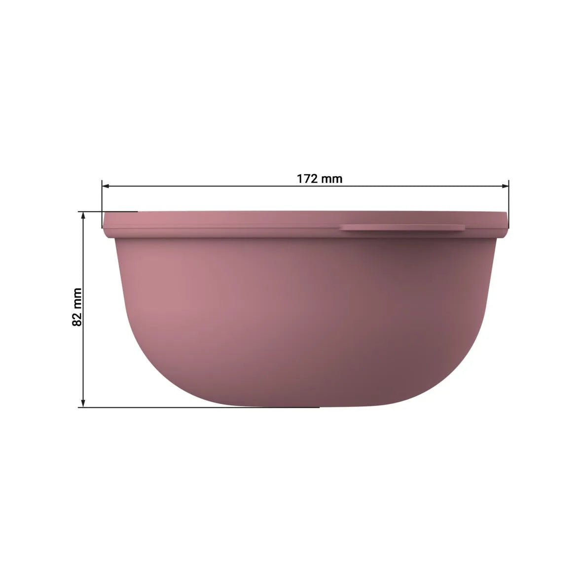 Mehrweg-Food-Bowl ToGo inkl. Deckel, Deluxe, 1000ml, Ø168x82mm