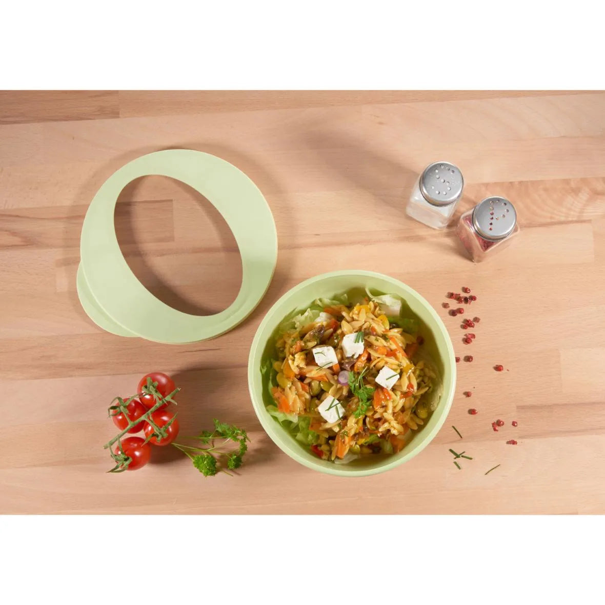 Mehrweg-Food-Bowl ToGo inkl. Deckel, Deluxe, 1000ml, Ø168x82mm