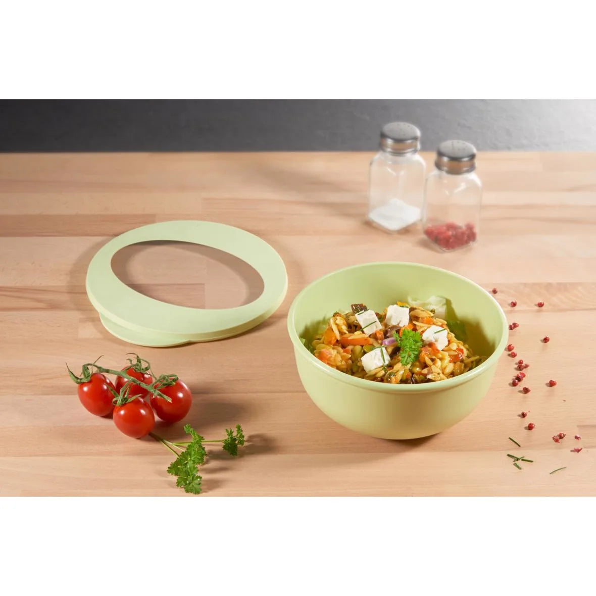 Mehrweg-Food-Bowl ToGo inkl. Deckel, Deluxe, 1000ml, Ø168x82mm