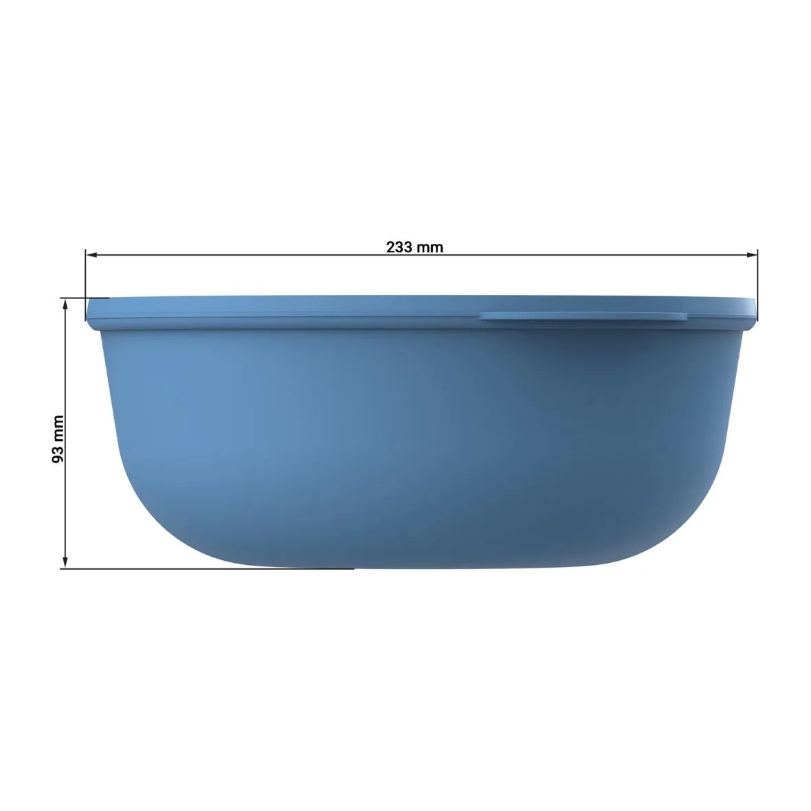 Mehrweg-Food-Bowl ToGo inkl. Deckel, Deluxe, 2200ml, Ø228x92mm