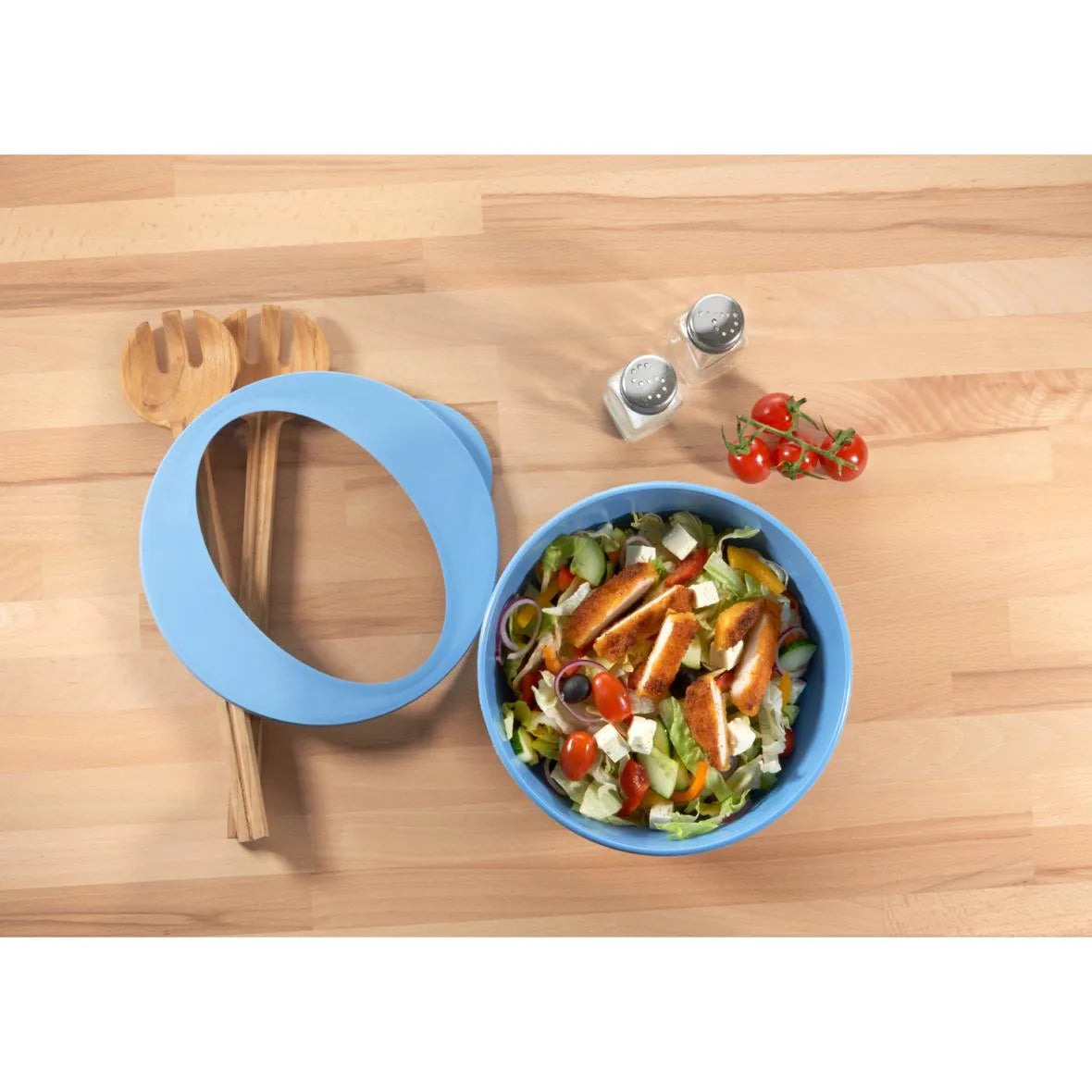 Mehrweg-Food-Bowl ToGo inkl. Deckel, Deluxe, 2200ml, Ø228x92mm