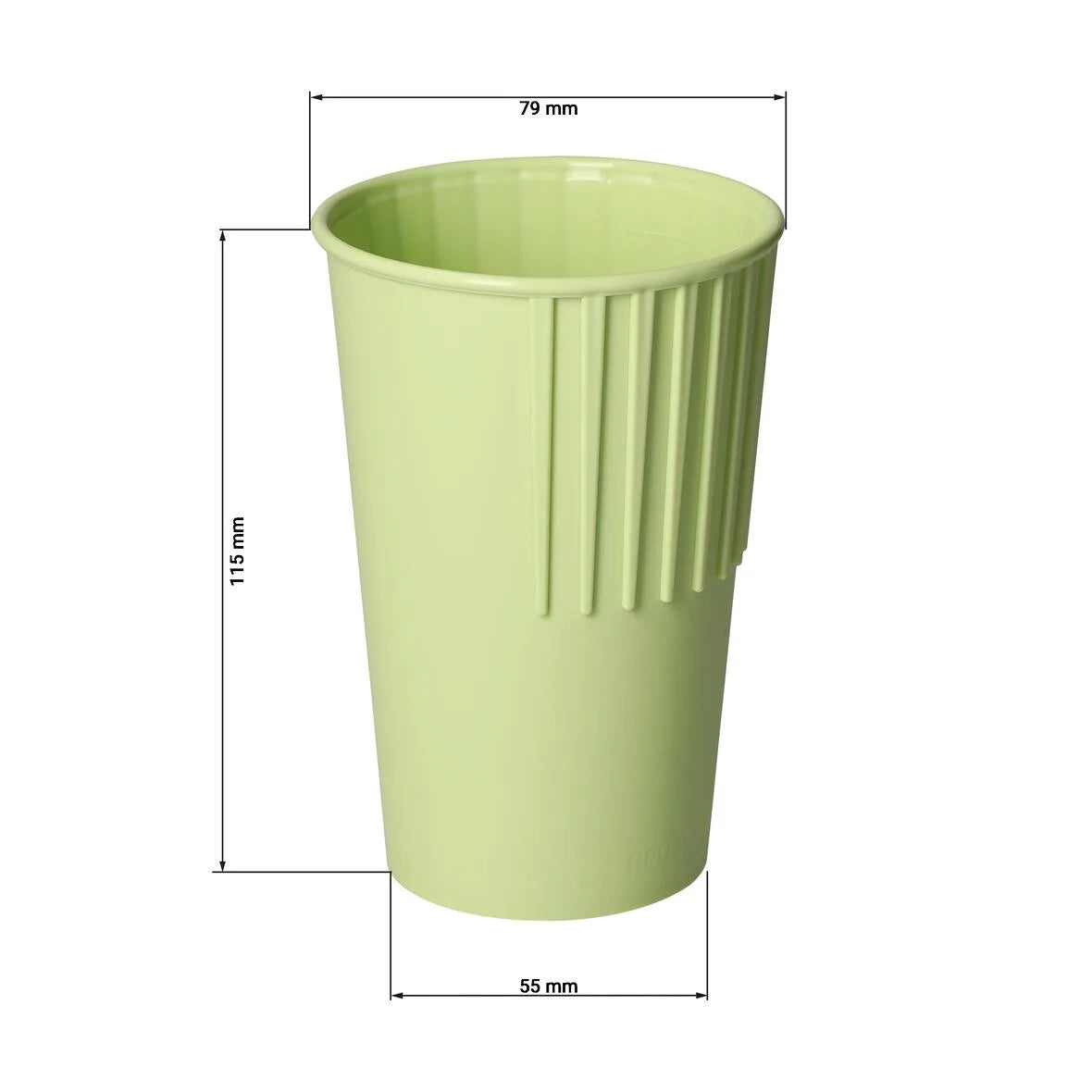 Riffel-Becher To Go, 300ml, grün