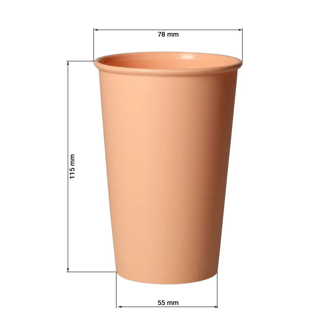 Mehrweg-Becher ToGo "Nature", PP, 300ml, Ø79x115mm