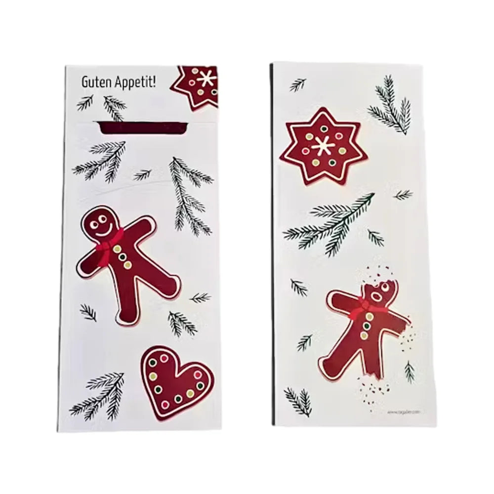 Serviettentasche "Weihnachten", 85x200mm, mit Tissue-Serviette, bordeaux, 33x33cm, 2-lagig