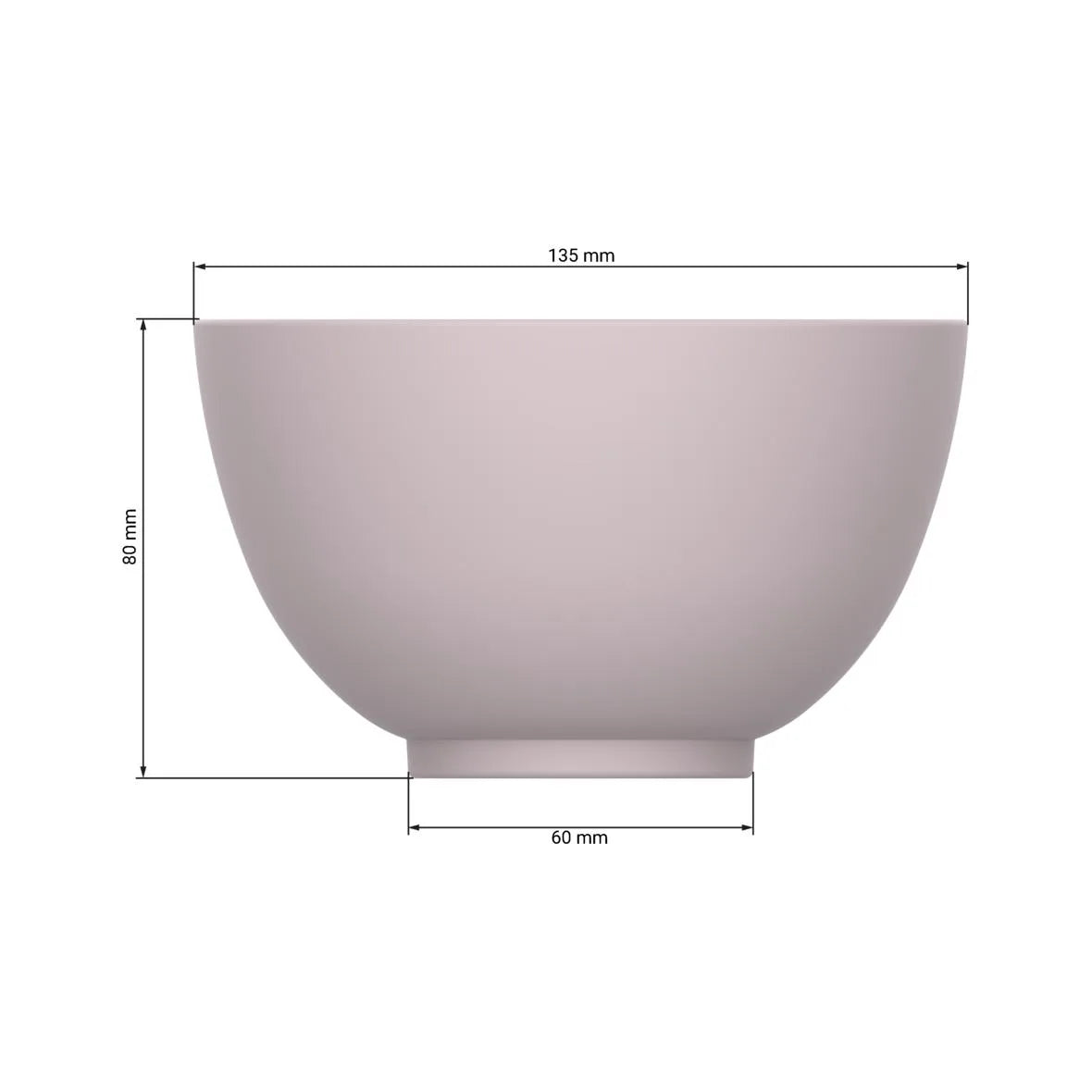 Mehrweg-Bio-Müslischale "2 Colour", 500ml, Ø136x80mm, matt