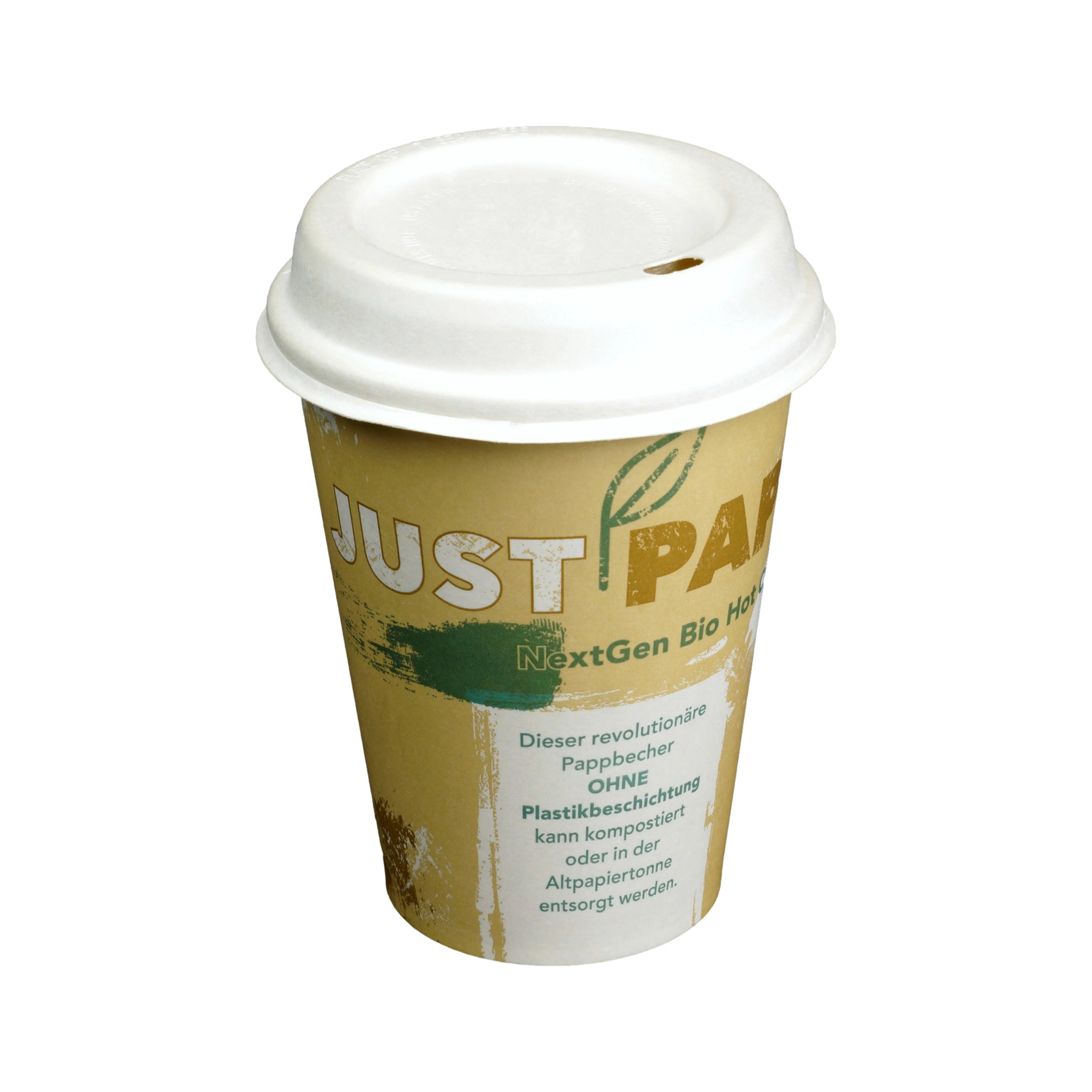 Kaffeebecher To Go "Just Paper", Karton, Neutraldruck