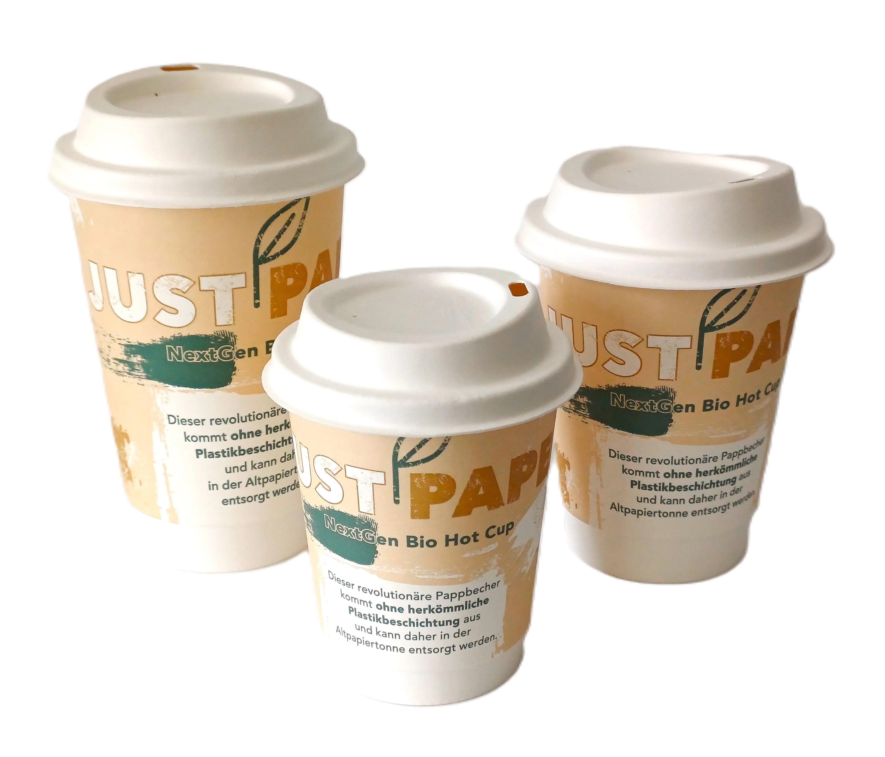 Doppelwand Kaffeebecher To Go "Just Paper", FSC