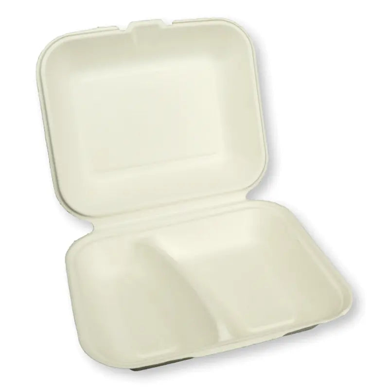 Menüboxen, Bagasse, 24x20x8cm, eco-friendly, natur