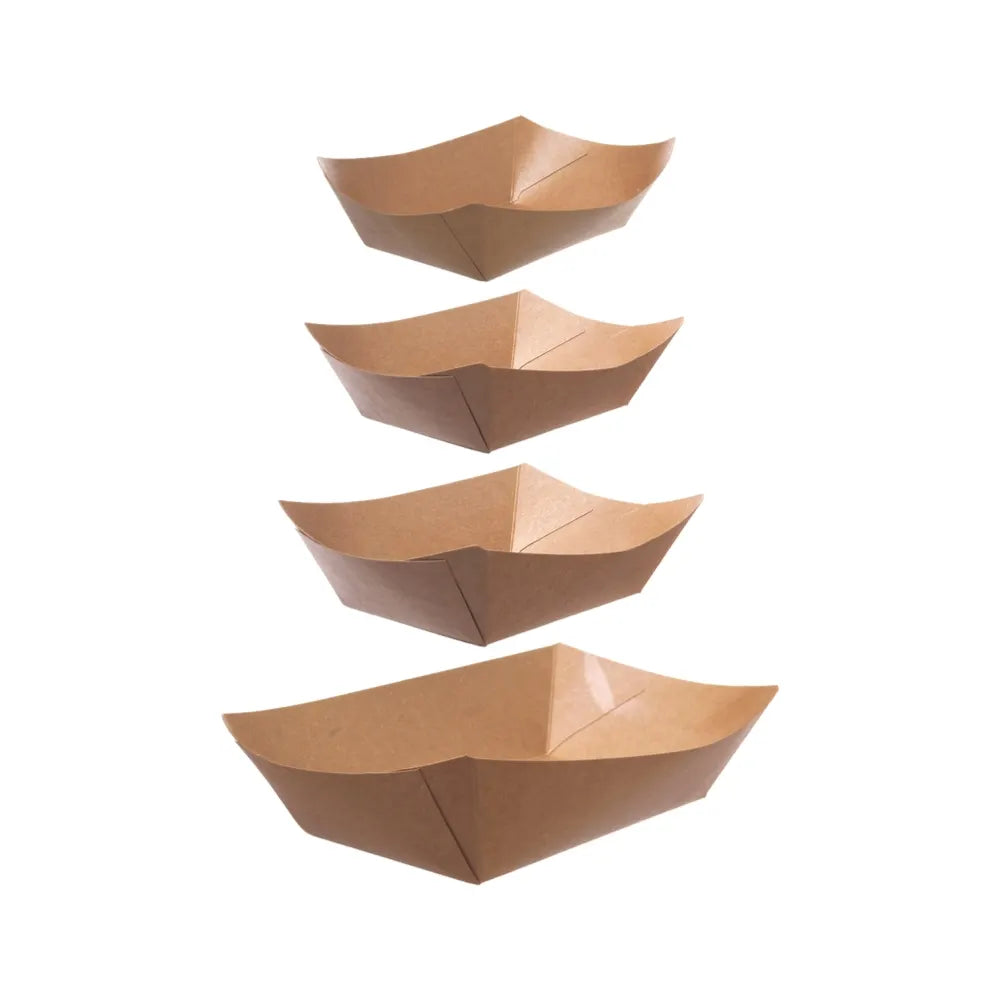 Snackschalen To Go, Kraftpapier, braun