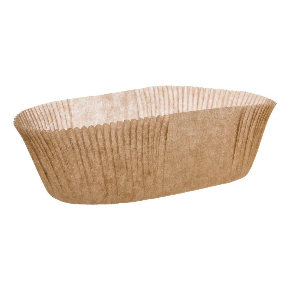 Gebäckeinleger, 150x100x50mm, oval, braun