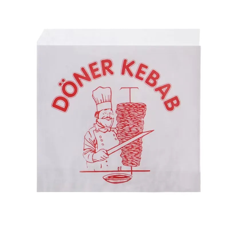 Döner-Tüten, Kraftpapier, 15x16cm, Neutraldruck