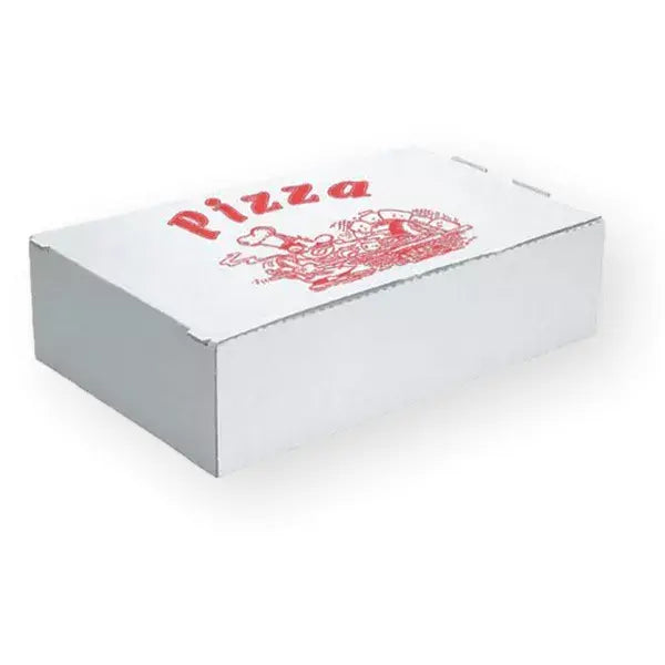 Pizzakarton "Calzone", 27x16x7cm, Qualität: Standard, Neutraldruck, weiß