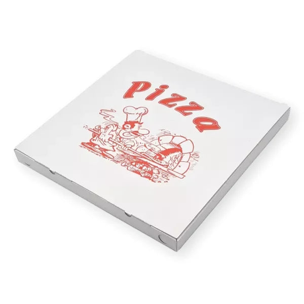 Pizzakarton "Taglio", 40x40x3cm, Qualität: Vegetale, Neutraldruck, weiß - Better-Pack UG