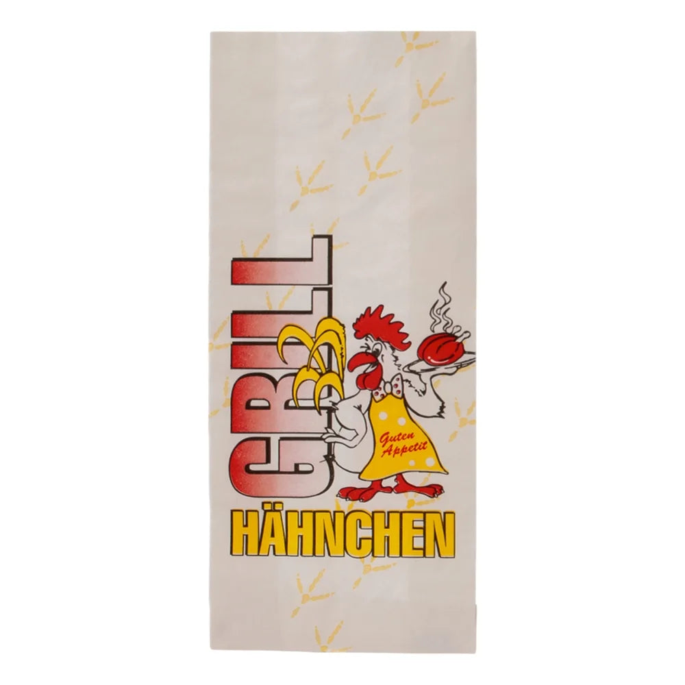 Hähnchenbeutel "Gockel", PE, weiß - 1/2 (105x55x240mm)