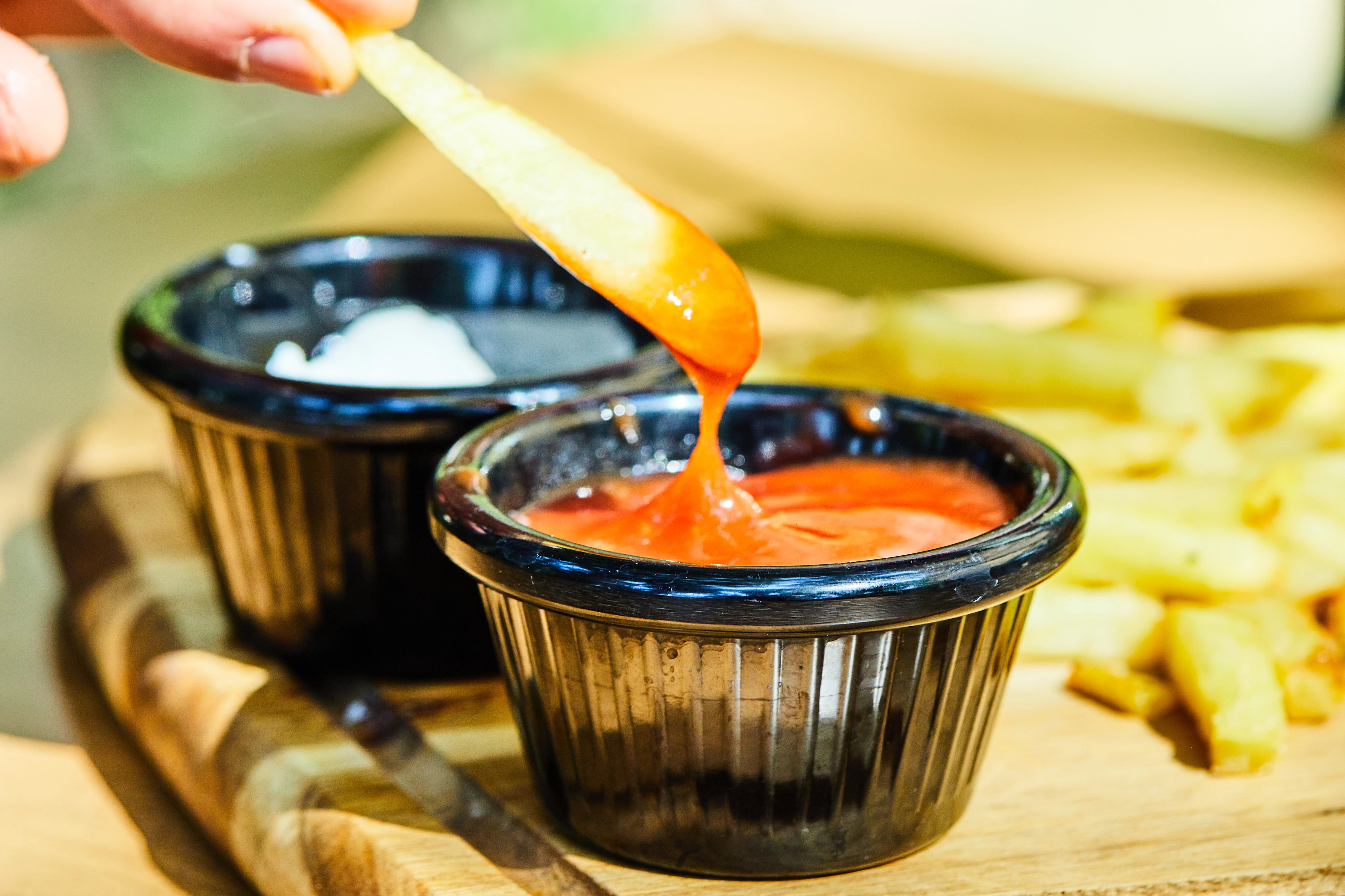 Mehrweg Portionsbecher im Einsatz.