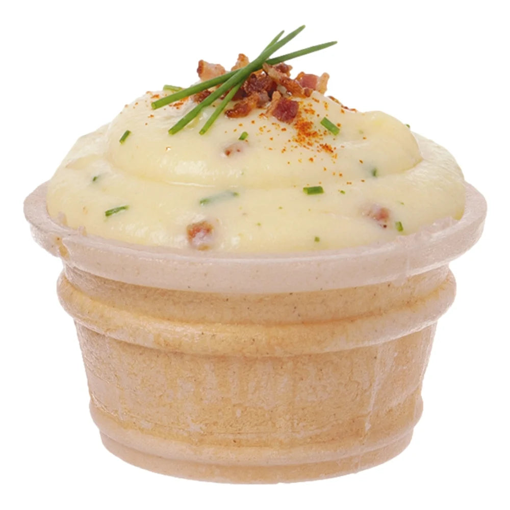 Waffelportionsbecher, Waffel, 25ml, rund