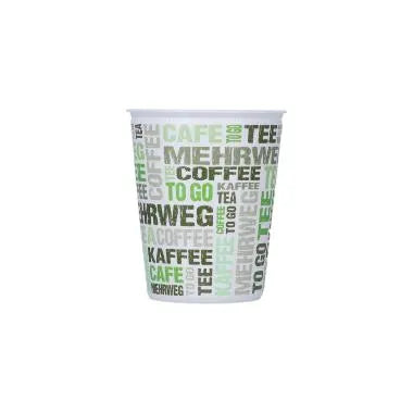 Mehrweg-Kaffeebecher "BeGreen", PP, weiß - Better-Pack UG