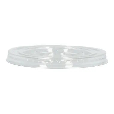 Flach-Deckel ohne Kreuzschlitz, rPET, Ø 95mm, transparent - Better-Pack UG