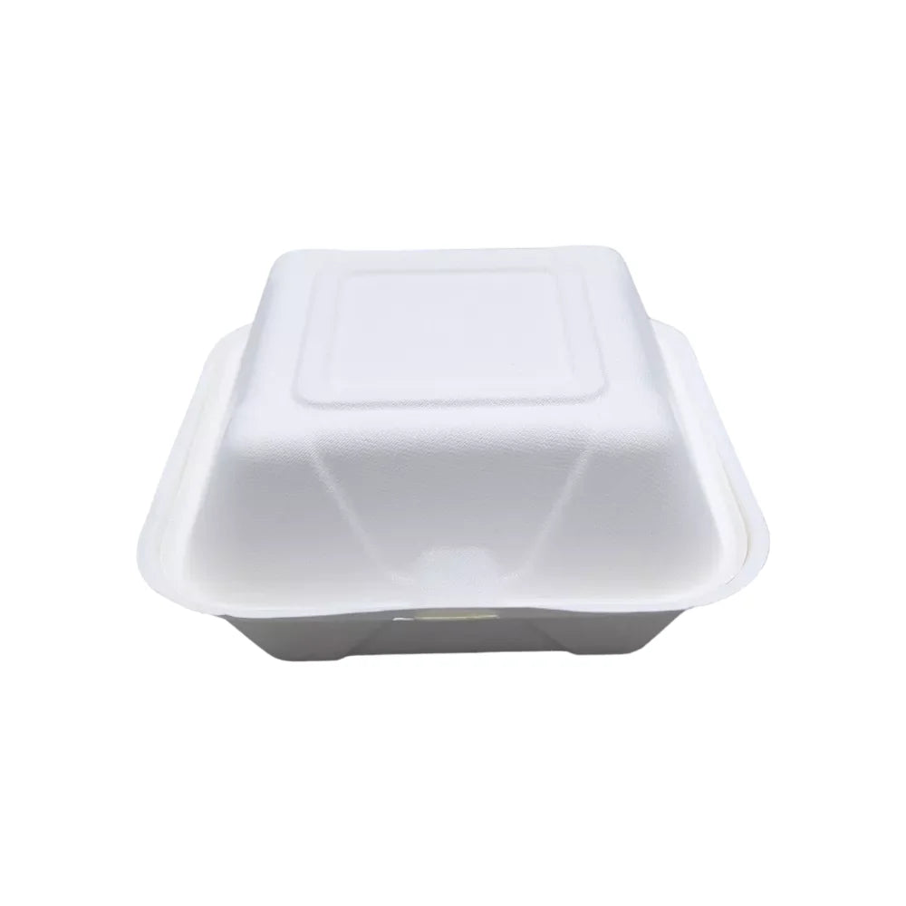 Hamburgerboxen, Bagasse, natur