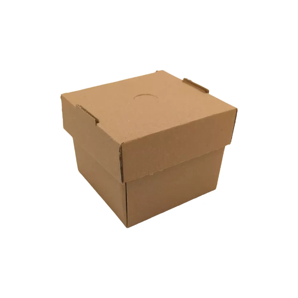 Hamburger-Faltboxen, Kraftpapier, braun