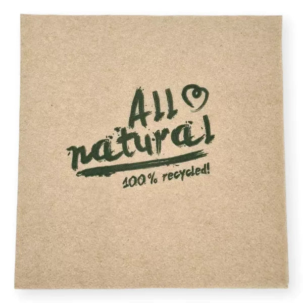 Tissue-Servietten "All natural", 2-lagig, 1/4 Falz, naturbraun - Better-Pack UG