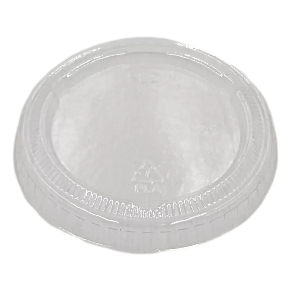 Deckel für Verpackungsbecher (30, 45ml, rund), PLA, Ø62mm, transparent