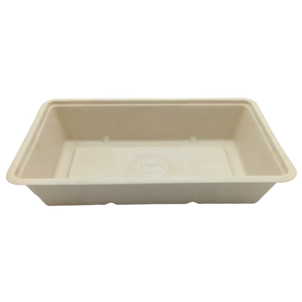 Snackschalen ToGo, Bagasse, ungeteilt, natur