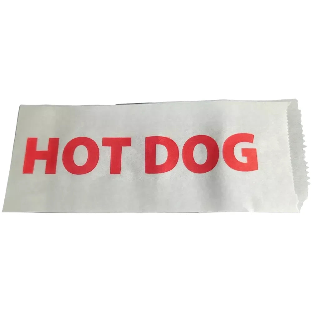 Hot-Dog-Tüten | Pergament-Ersatz | 21x9cm, Neutraldruck, weiß