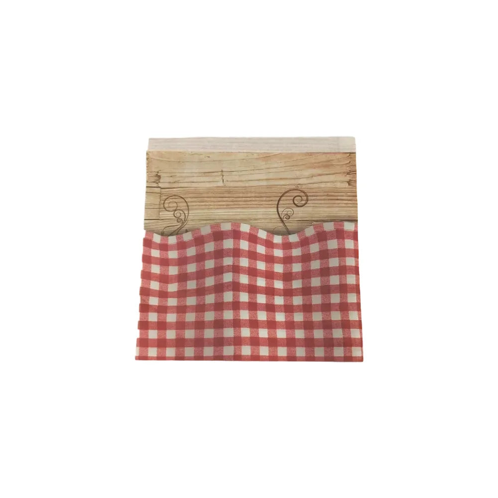 Snack-Pocket, Papier, 2-seitig offen, 165x165mm, rot