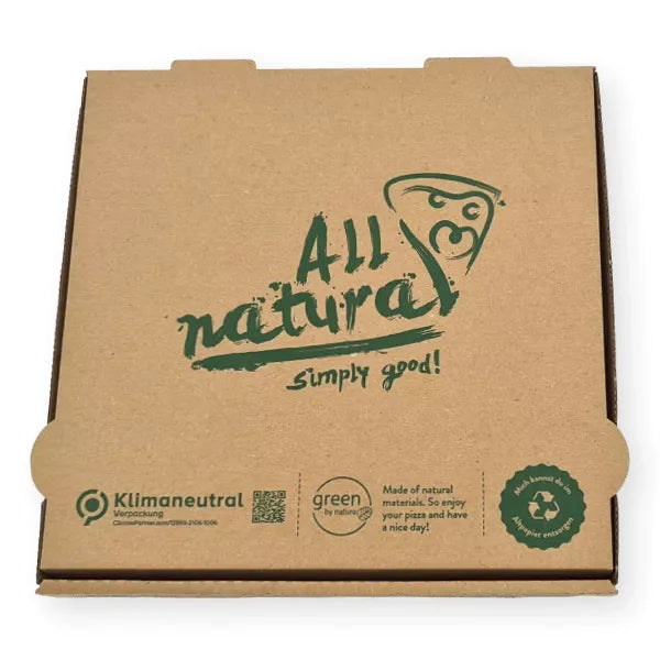 Pizzakartons "All natural", NYC, Neutraldruck, braun