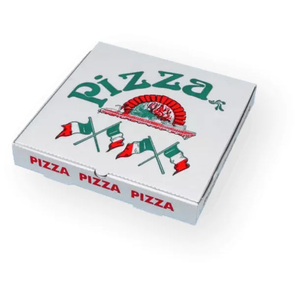 Pizzakartons "Italia", 28x28x4cm, NYC, Neutraldruck, weiß - Better-Pack UG