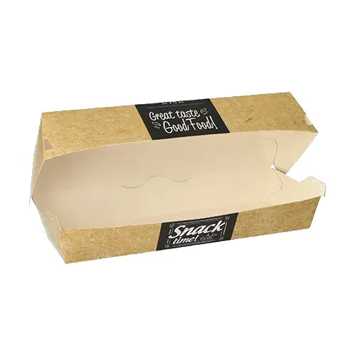 Baguetteboxen "Good Food", Pappe, 65x75x210mm, braun