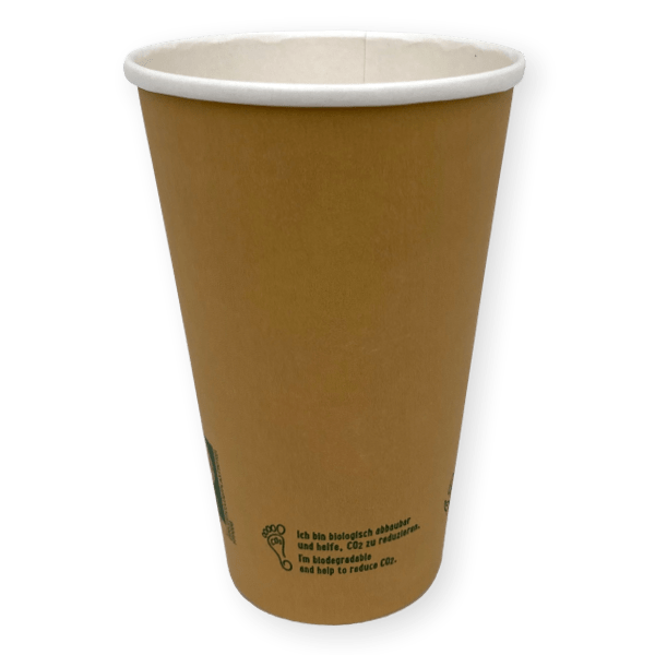 Kaffeebecher To Go aus Pappe in braun